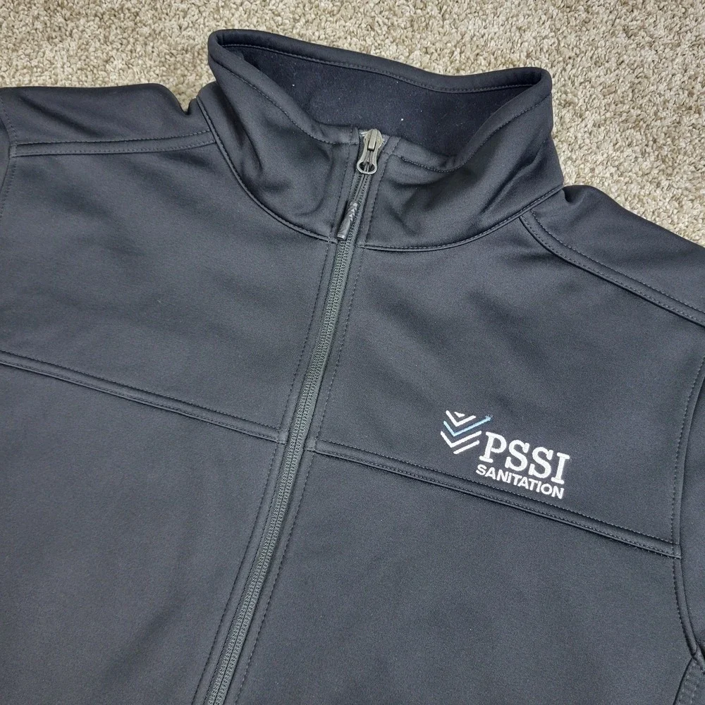 The North Face Mens Medium Solid Black Performance Stretch Full Zip Jacket